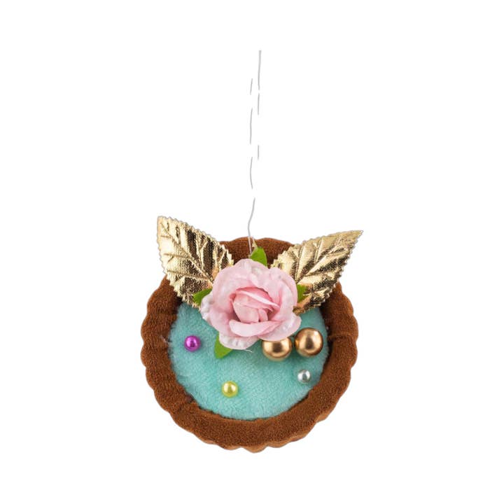 6in Blue Custard Shell Orn for wholesale by December Diamonds