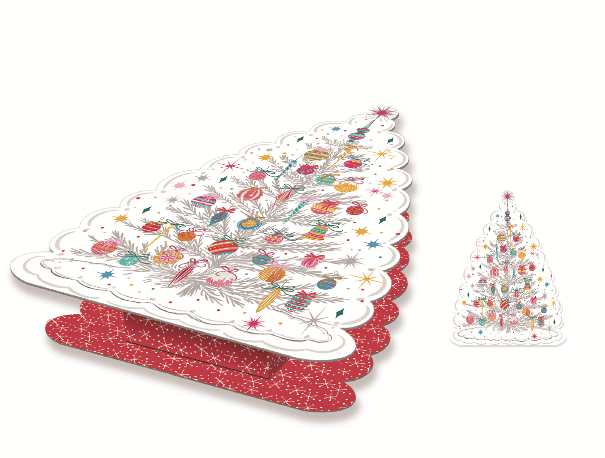 Maison Royal Garden – Engroshandel Pynteæske – Juleæske med rektangulært snit - Glitrende juletræ1