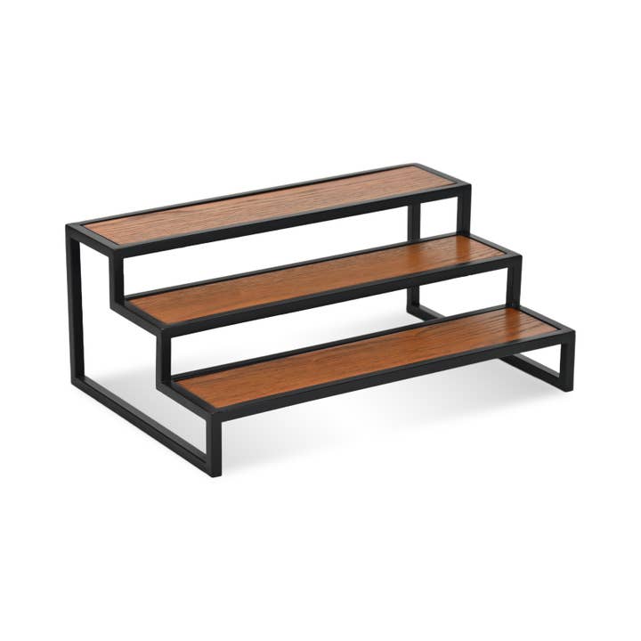 Cheungs Home Decor - Wholesale Display Shelf - Brio Wood and Metal Tiered Table Shelf
