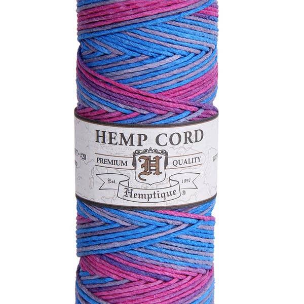 Hemptique – Großhandel Bastelzubehör – #20 Hanf-Cord-Spulen Bunt