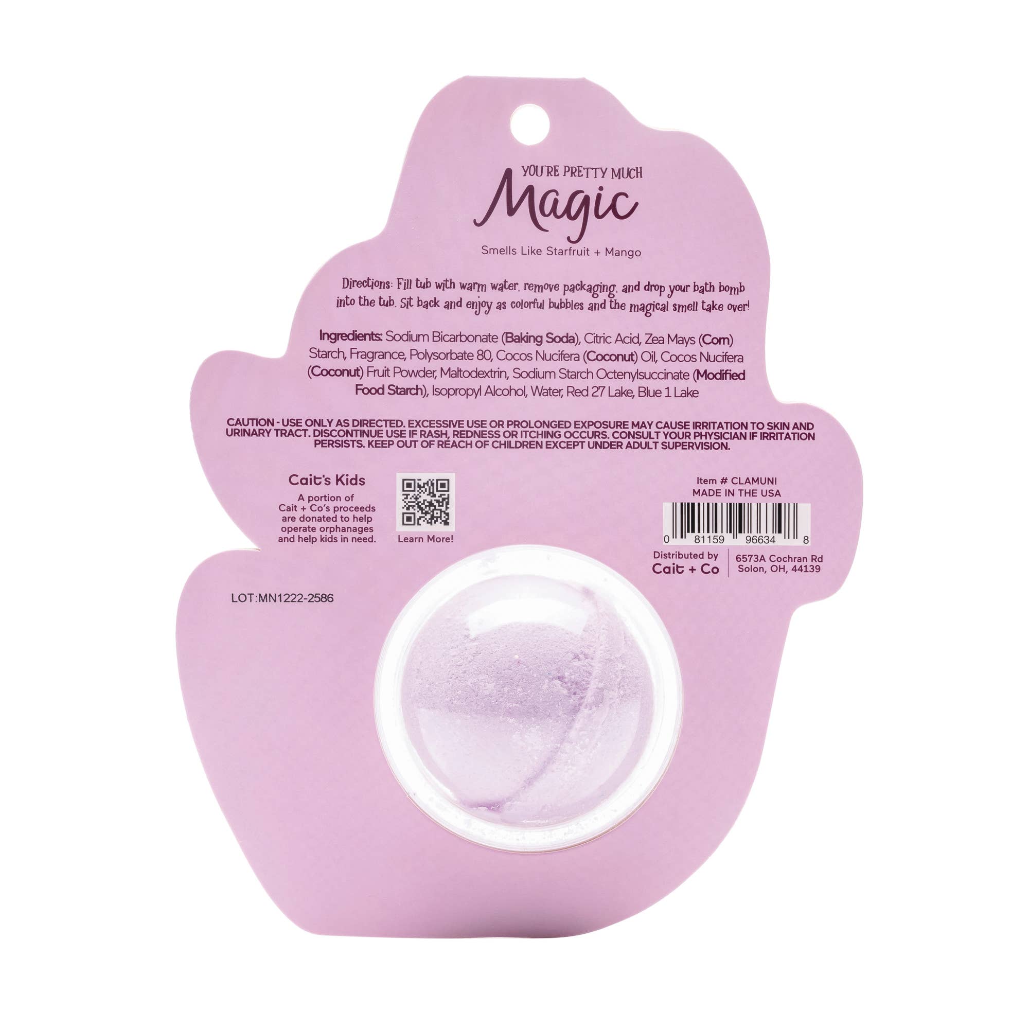 Cait + Co - Wholesale Bath Bomb/Fizz - You're Pretty Much Magic Unicorn Clamshell Bath Bomb2