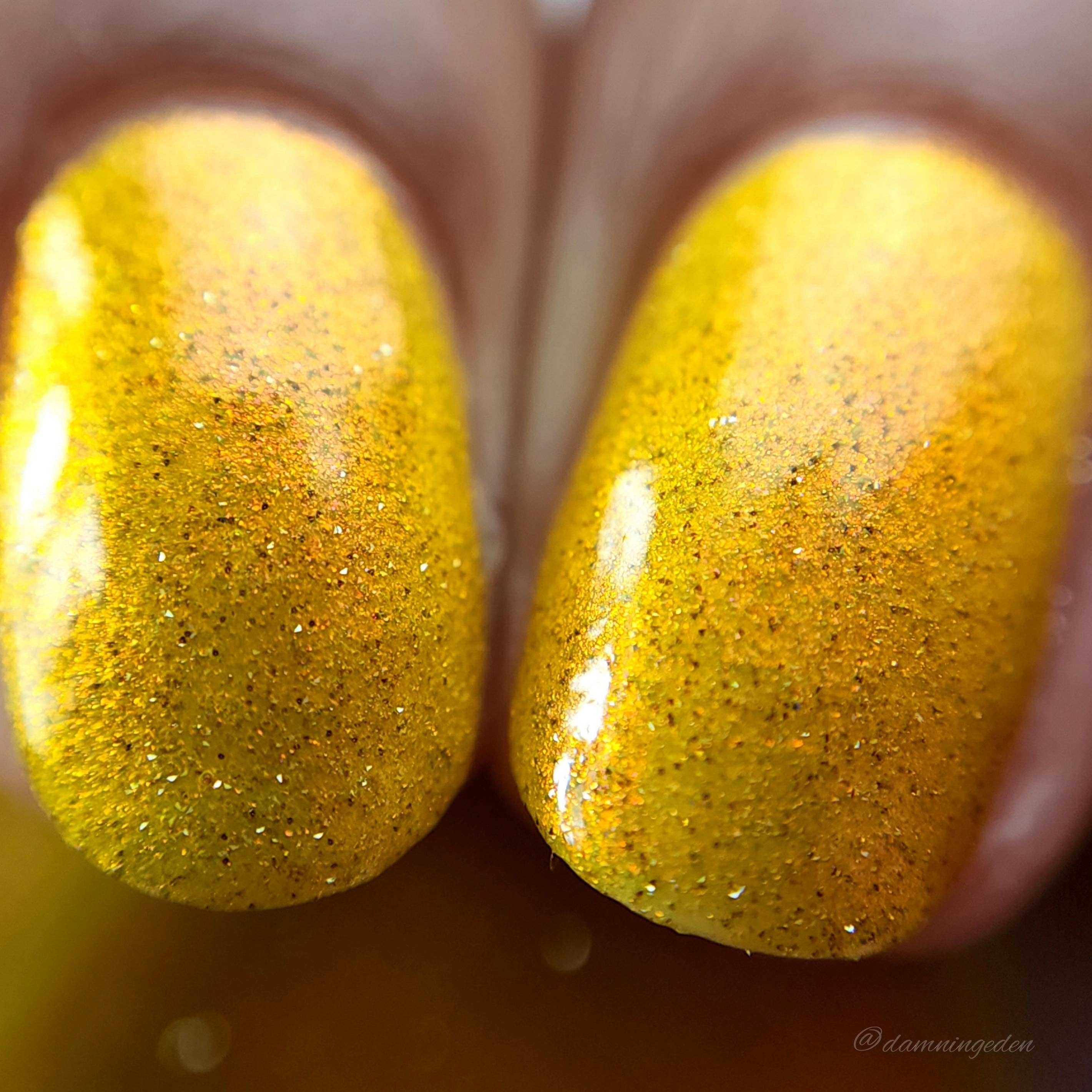 Atomic Polish - Wholesale Nail Polish - Ammonia Yellow Reflective Aurora Nail Polish15