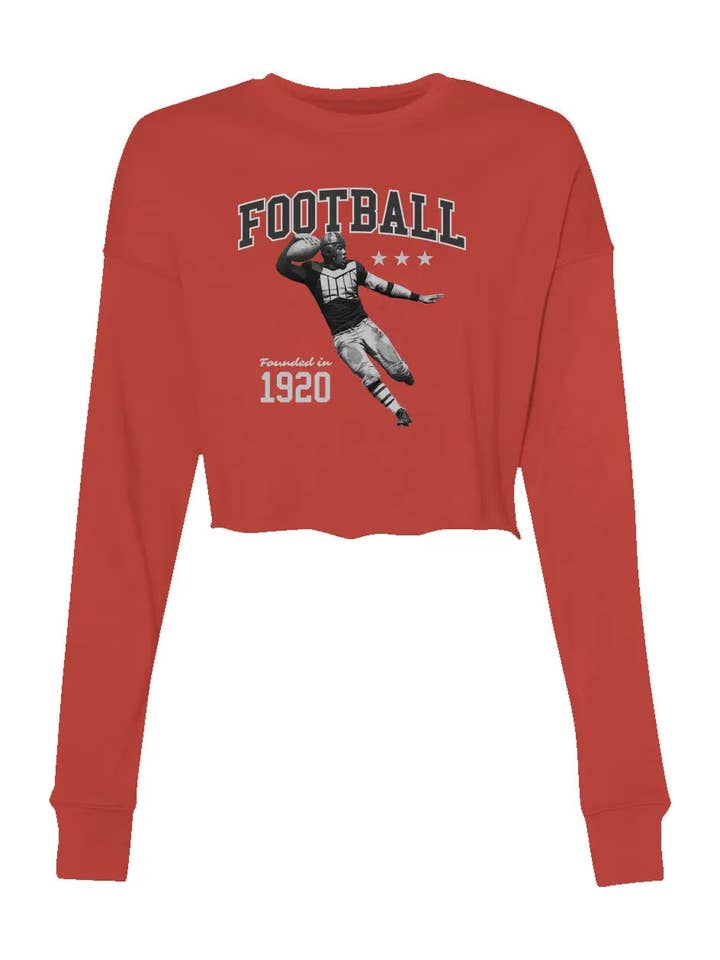 Fútbol Vintage - Sudadera Recortada para venta al por mayor de Amp'd Apparel Company