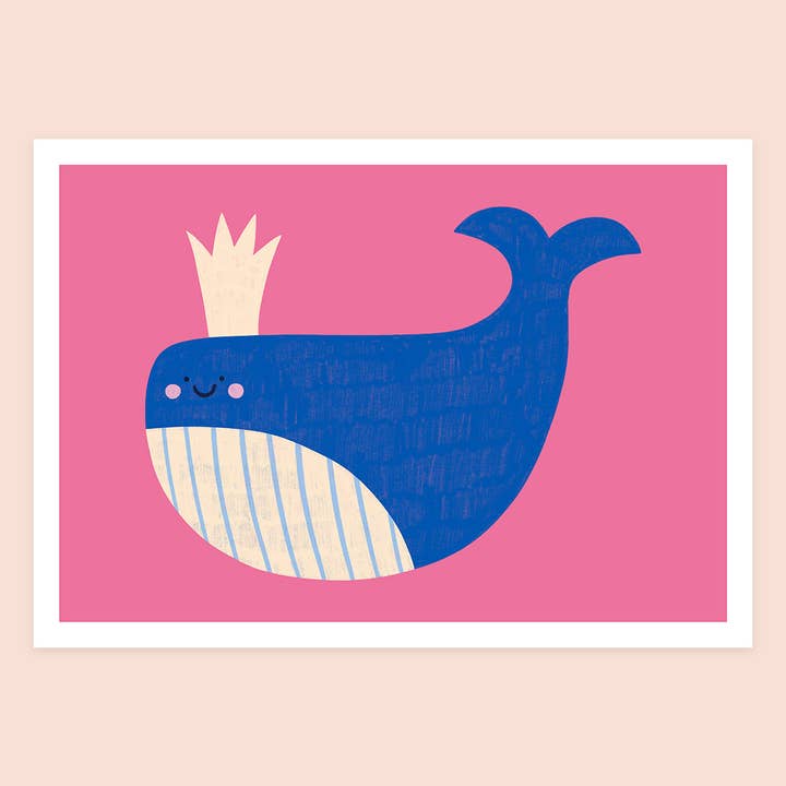 Baleine, illustration for wholesale by Marylou Chalon
