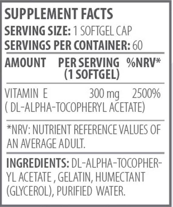 BMXX Sports Nutrition - Wholesale Oral Supplement/Vitamin - VITAMIN E - 60 tabs3