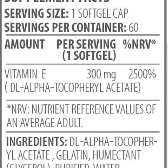 BMXX Sports Nutrition - Wholesale Oral Supplement/Vitamin - VITAMIN E - 60 tabs3