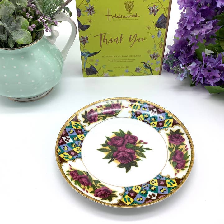 All Little Cute Things - Wholesale Salad Plate - Queens English Rose Garden Salad Bread Side Plate 8 inch1