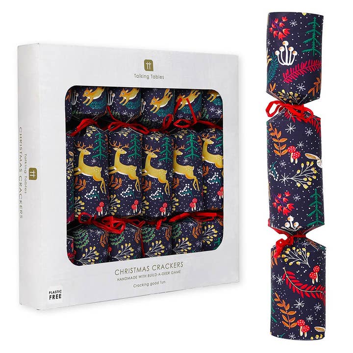 Twilight Blue Christmas Crackers | 6 Pack | for wholesale by Talking Tables UK