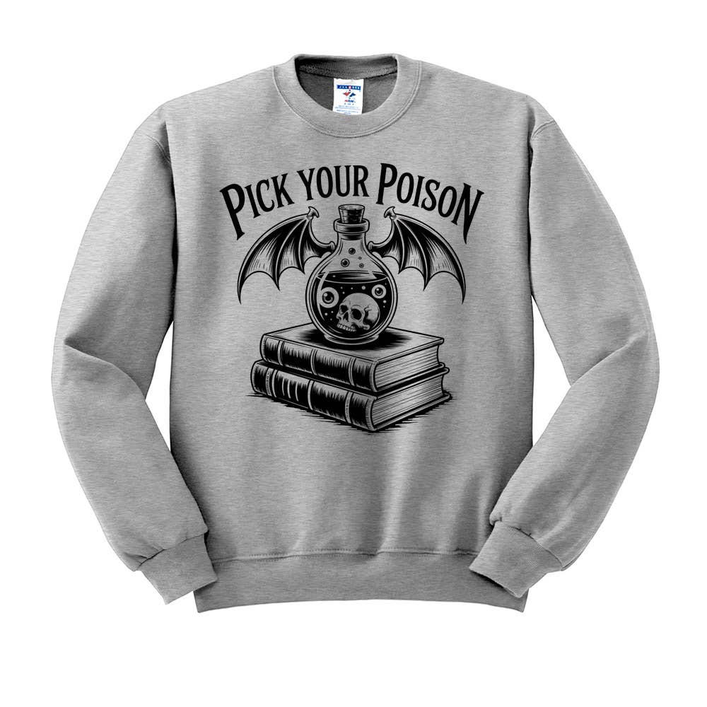 DaisyChainDesignCo - Wholesale Graphic Sweatshirt - Women's - Pick Your Poison Halloween Crewneck Sweatshirt 2