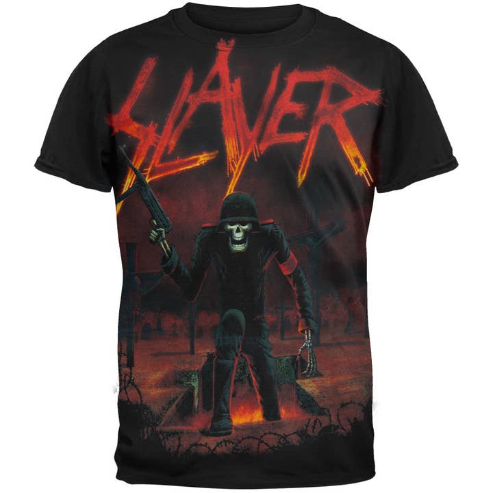 Slayer - Maglietta da uomo Seasons Soldier per la vendita all'ingrosso da parte di Official Store