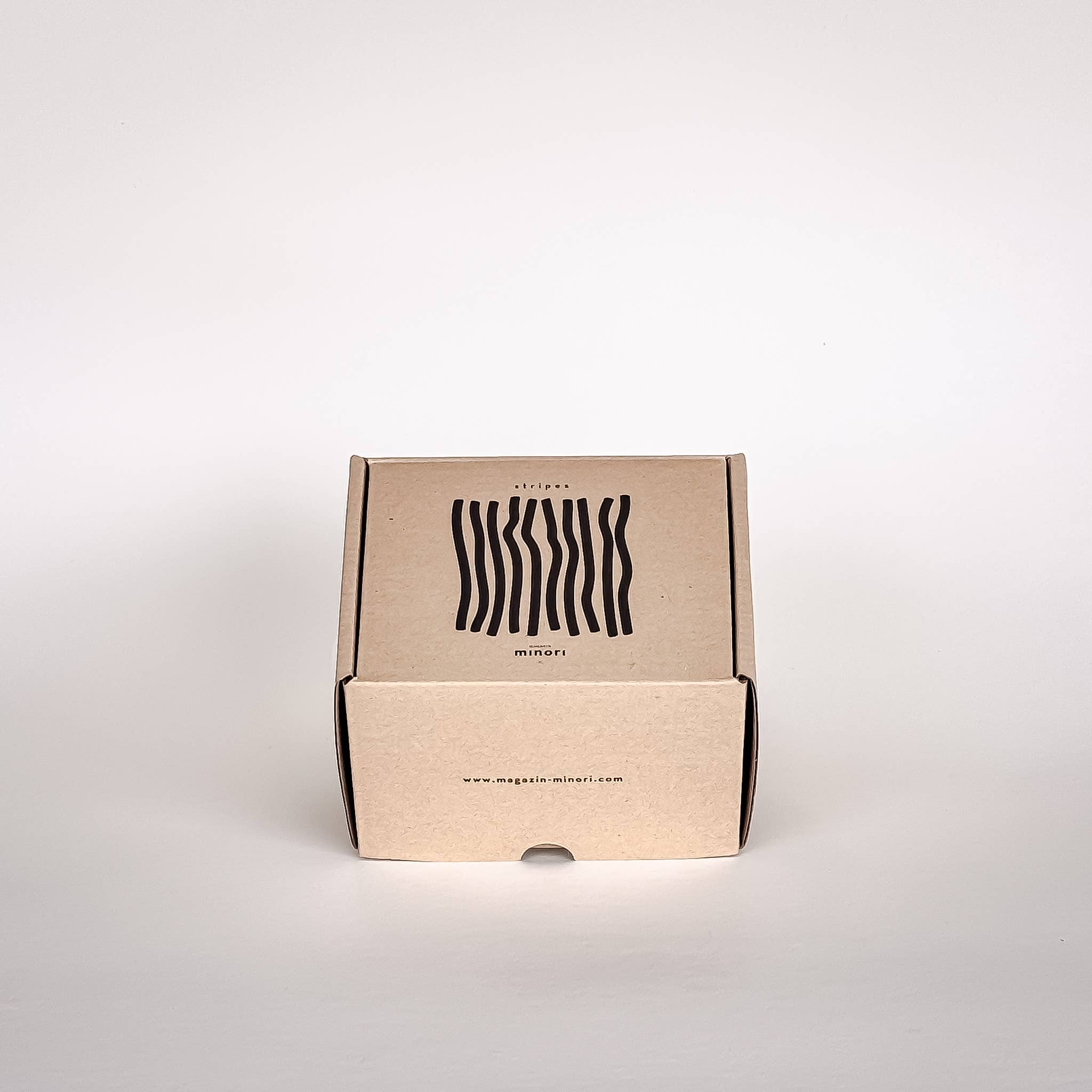 Magazin Minori - Wholesale Coffee/Tea Cup - Espresso Stripes - tramonto red (set of 2 - 4 pieces)1