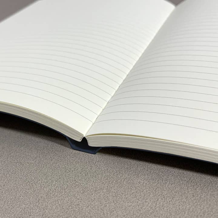 Matere - Wholesale Notebook - Navy Linen A5 Layflat Softcover Notebooks | A5 Journals