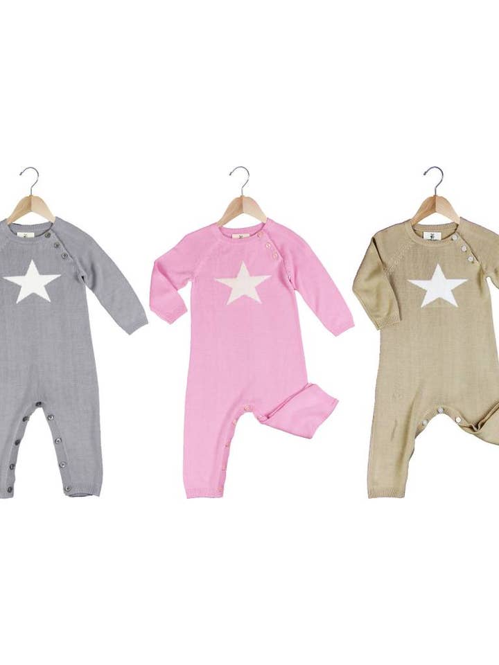 Pagliaccetti in maglia di bambù per la vendita all'ingrosso da parte di Earth Baby Outfitters