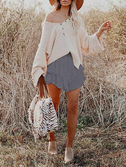 Suhkasana - Wholesale Skirt - Women's - Women's High-Waist Layered Cake Skirt – Summer Casual Mini Skirt39