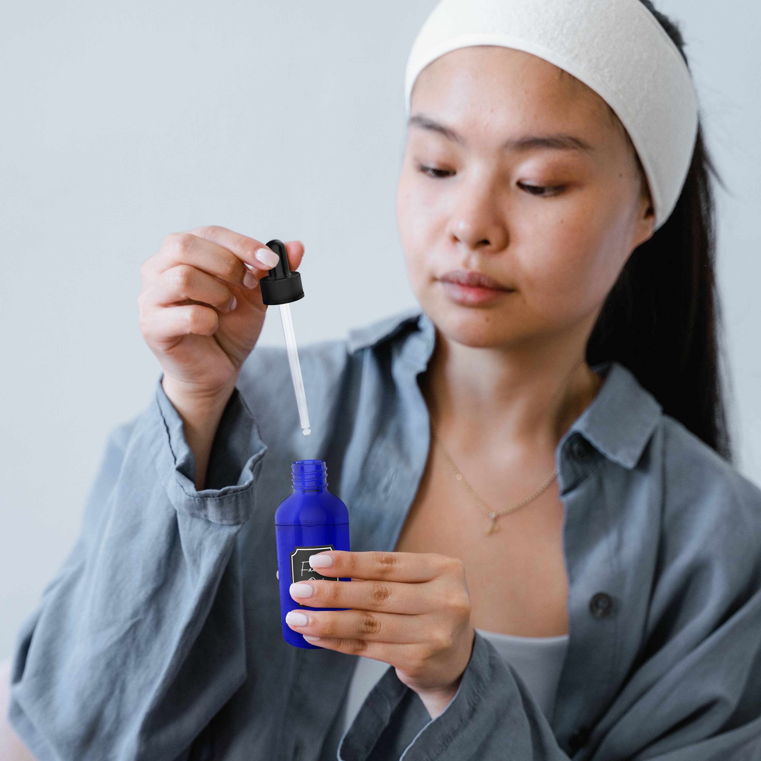 Nevlers - Vente Flacon de voyage - Flacons compte-gouttes en verre bleu cobalt - 120 ml (lot de 24)4