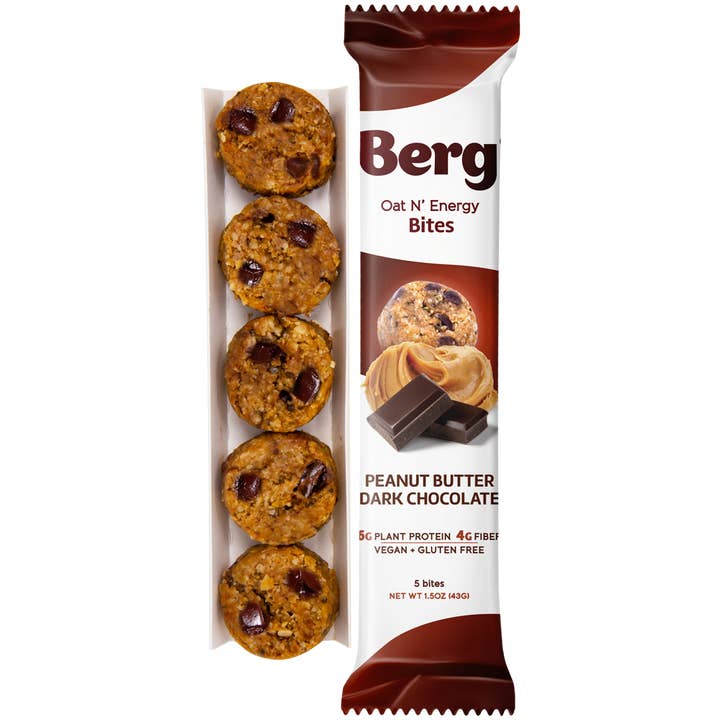 Berg Bites - Wholesale Snack Bar - 1.5oz Peanut Butter Dark Chocolate Energy Bites