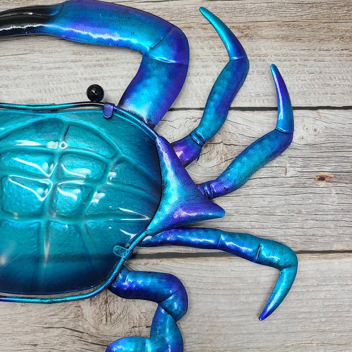 Orlando Warehouse84 - Wholesale Wall Art Set - Glass and Metal Crab Wall Art, Crab Wall Decor