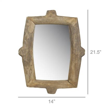 HomArt - Venta al por mayor Espejos de pared - Ramsey - Espejo para ruedas, madera, rectangular1