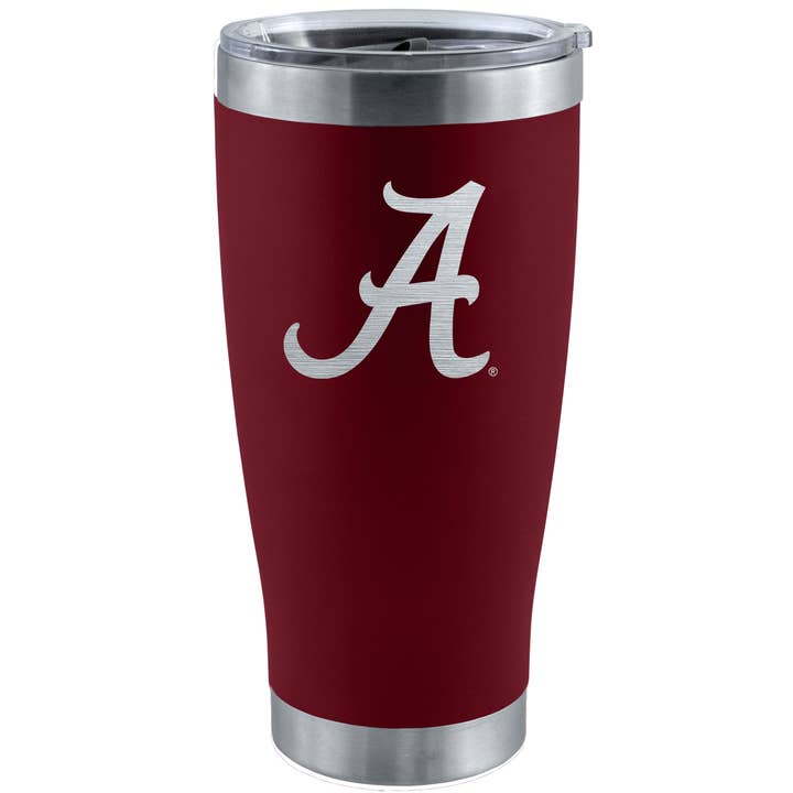 20oz Crimson Tumbler w/Etched Logo, Alabama Crimson Tide for wholesale by The Memory Company