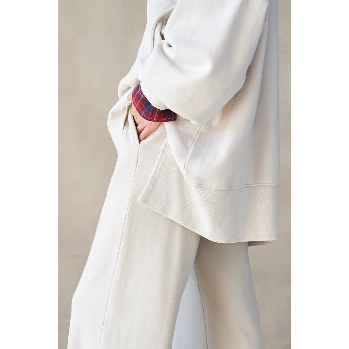 lalamia - Vente Pantalon d'intérieur/de jogging – femme - Pantalon de survêtement en polaire à large ouverture3