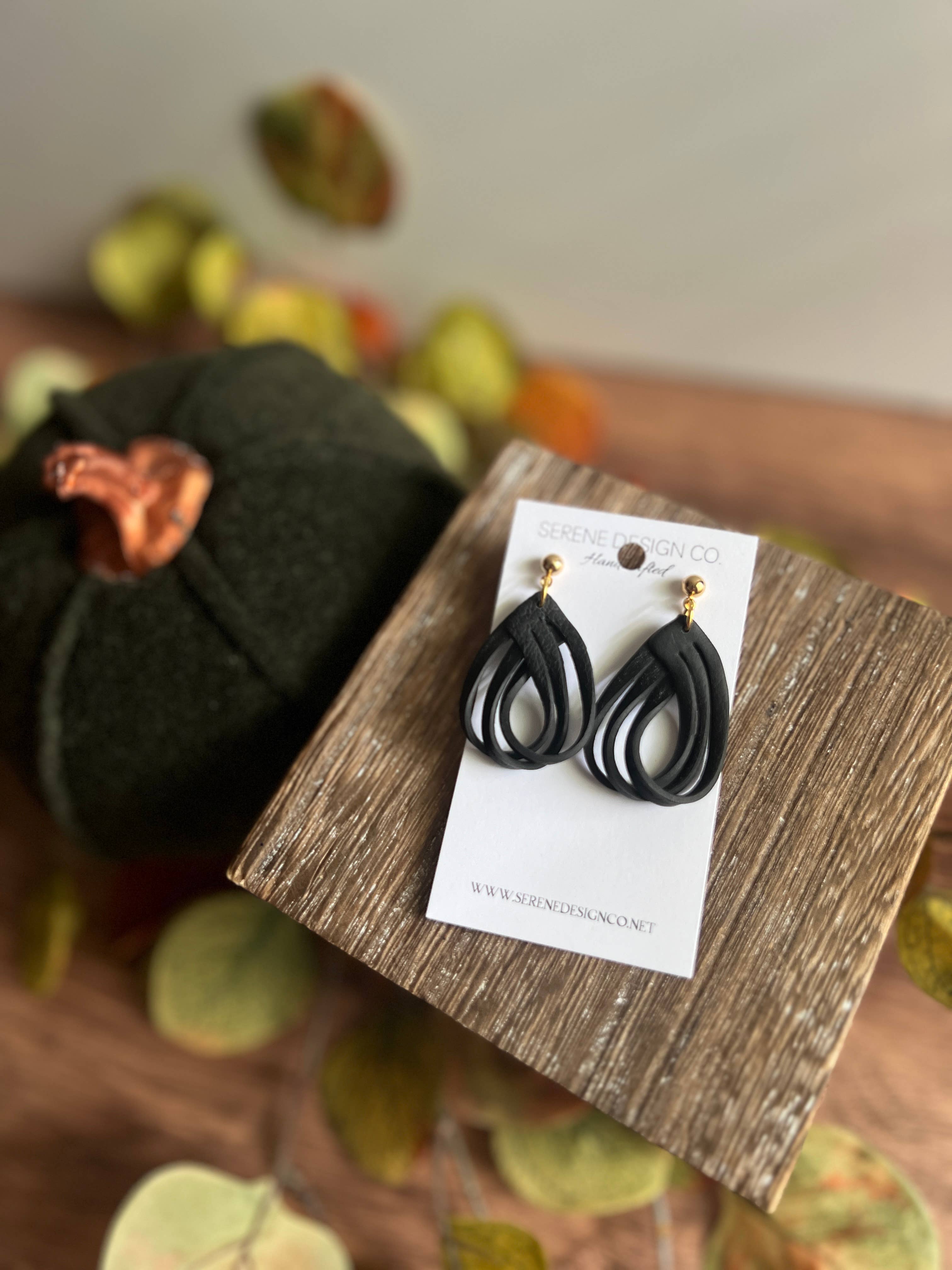 Serene Design Co. - Wholesale Dangle Earrings - Leather Dupe Loop Earrings1