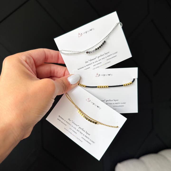 water-resistant anklet- *almost* perfect layer collection (Copy) and other Purchase Wholesale anklet men. Free Returns & Net 60 Terms on Faire trending on Faire.