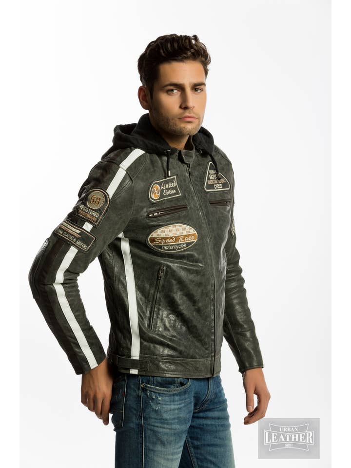 Urban 5884 Amsterdam | Leather jackets – Casaco de couro - Homem por atacado – URBAN 5884 - Jaqueta de moto masculina FIFTY EIGHT15