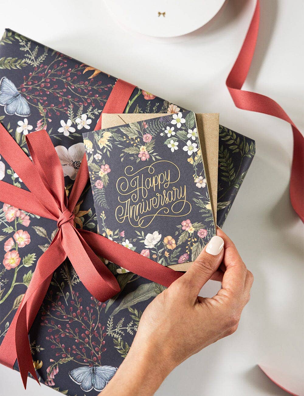 Bespoke Letterpress – Großhandel Geschenkpapier in Bögen – Kakadu / Dämmerung in Blüte 6er-Pack Geschenkpapierbögen5