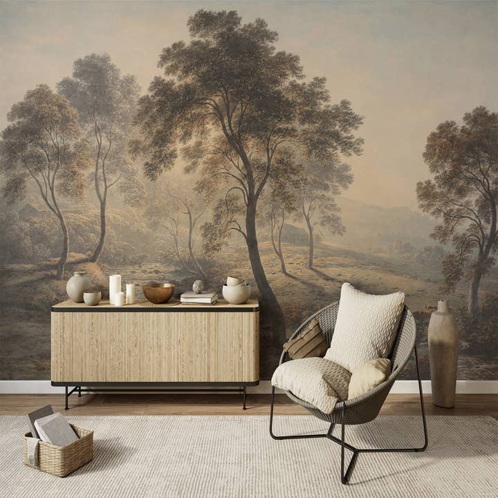SimurgWallArts - Wholesale Wallpaper - Tree Landscape Wallpaper, Forest Scenic Wall Mural6