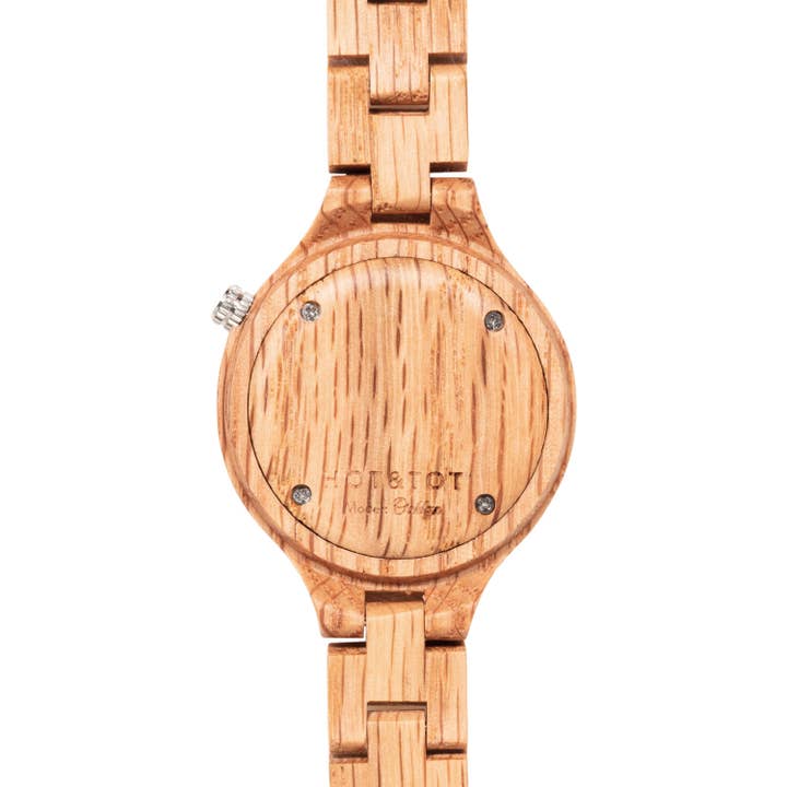 HOT&TOT - Vendita all'ingrosso Orologio da polso - Donna - OAKLYN | Orologio in legno da donna | Rovere | Sostenibile | Argento