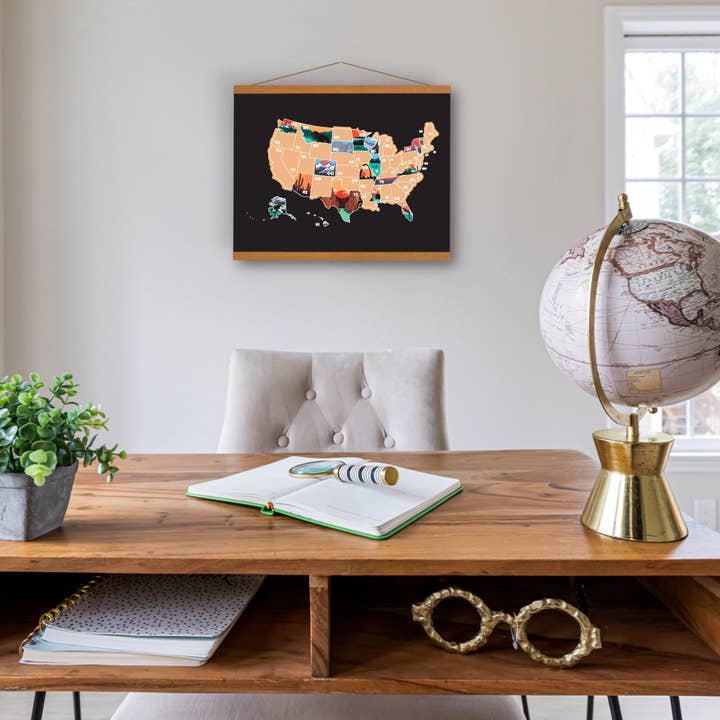 Track Your Adventures - Wholesale Map - 50 States Scratch off, US State Scratch off Map