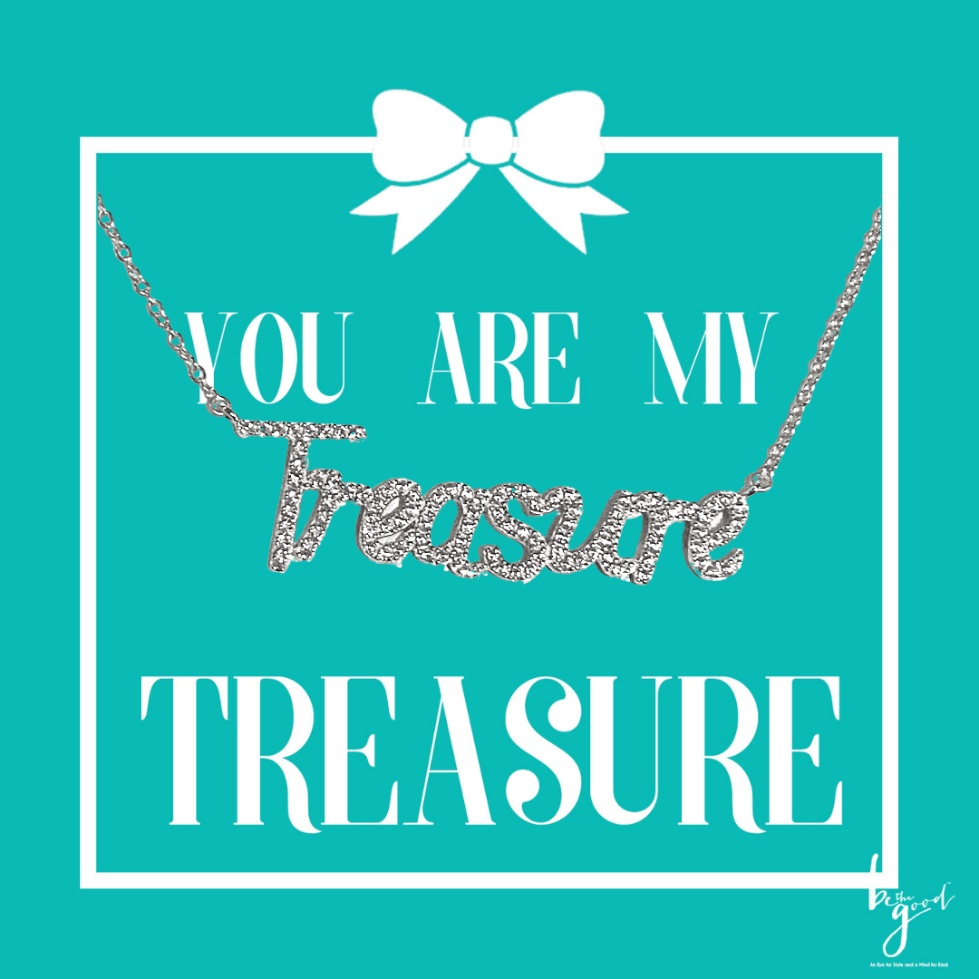 Be the Good - Wholesale Pendant/Charm Necklace - You Are My Treasure Pave Necklace4