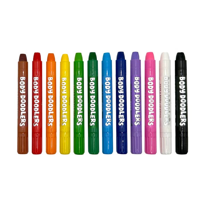 OOLY - Wholesale Face Paint/Play Makeup - Kids - Body Doodlers Face & Body Crayons - Set of 12 Colors