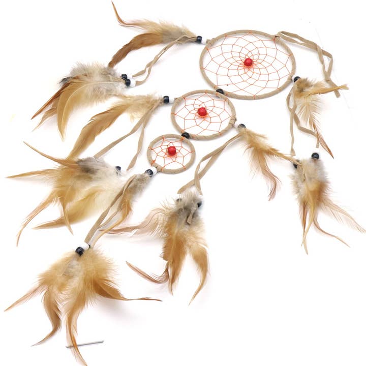 L-D3.1 DC915-001B Apanhador de Sonhos 50cm Castanho por atacado de Menga Trading