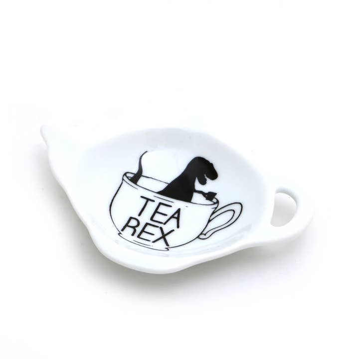 Lenny Mud - Wholesale Tea Strainer/Infuser - Tea Rex Teabag Holder, Teapot Shaped Tea Bag Dish