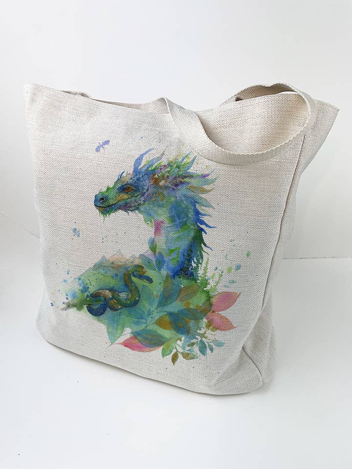 Grande Saco de Lona/Tela - Mítico - Dragão por atacado de Oladesign