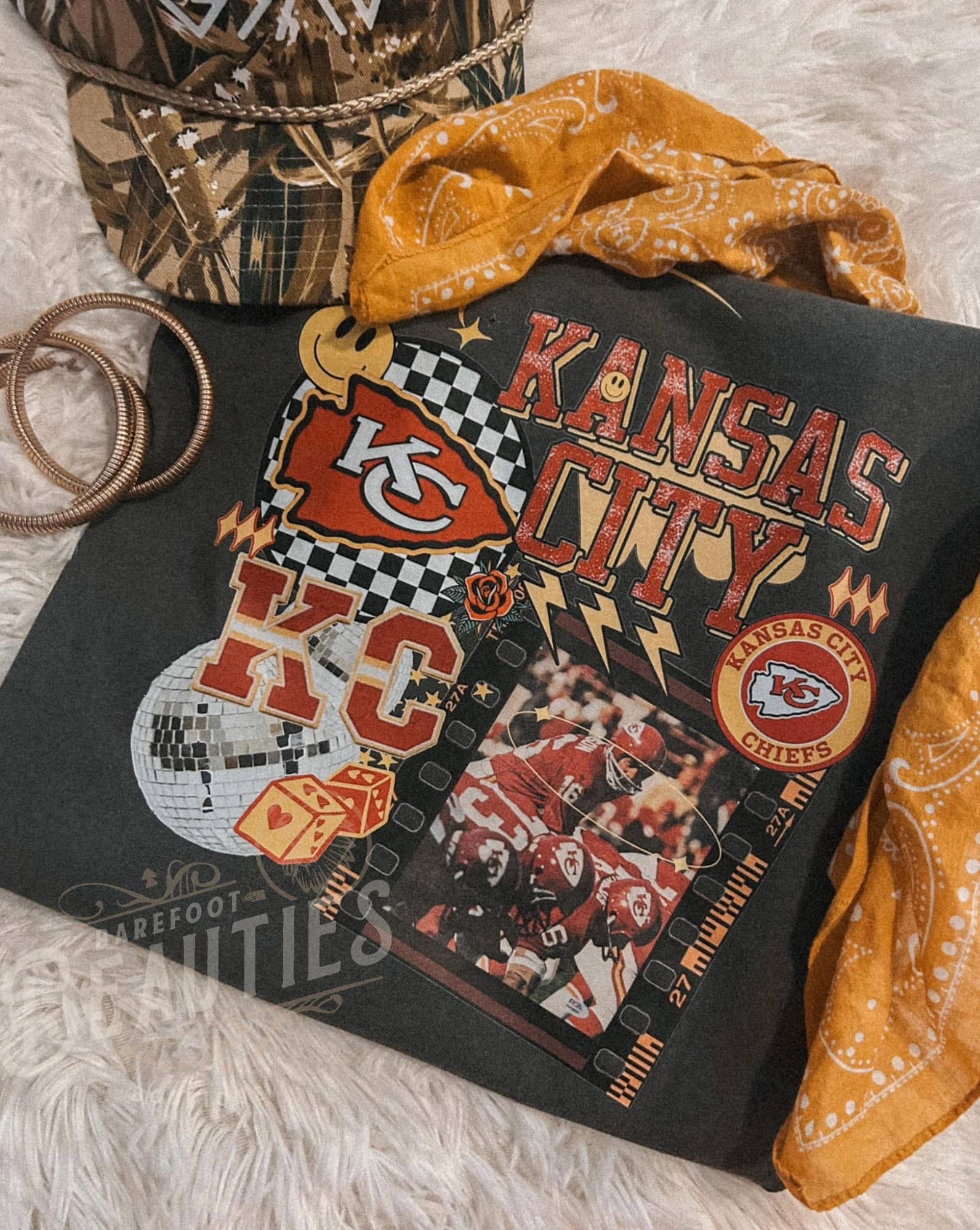 Barefoot Beauties - Wholesale Graphic Sweatshirt - Women's - How ‘Bout Them Chiefs?!3