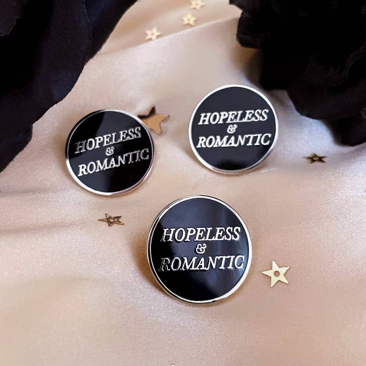 Lilly Baik - Wholesale Lapel Pin/Button - Hopeless & Romantic Enamel Pin3
