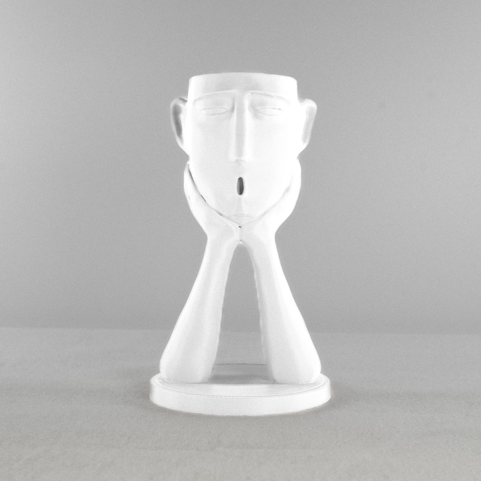 Rosebud Homegoods - Vente Pot - Support pour plantes gonflables Stonehenge, joli pot à tête, cadeau de décoration unique18