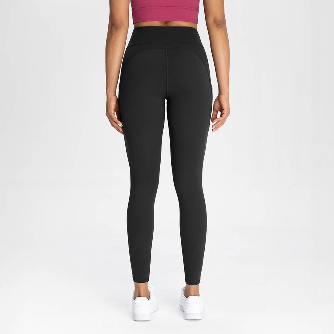 Sodalemon - Wholesale Athletic/Lounge Leggings - Women's - Women Pocket High-Waisted Naked Feel Quick-Dry Yoga Leggings6