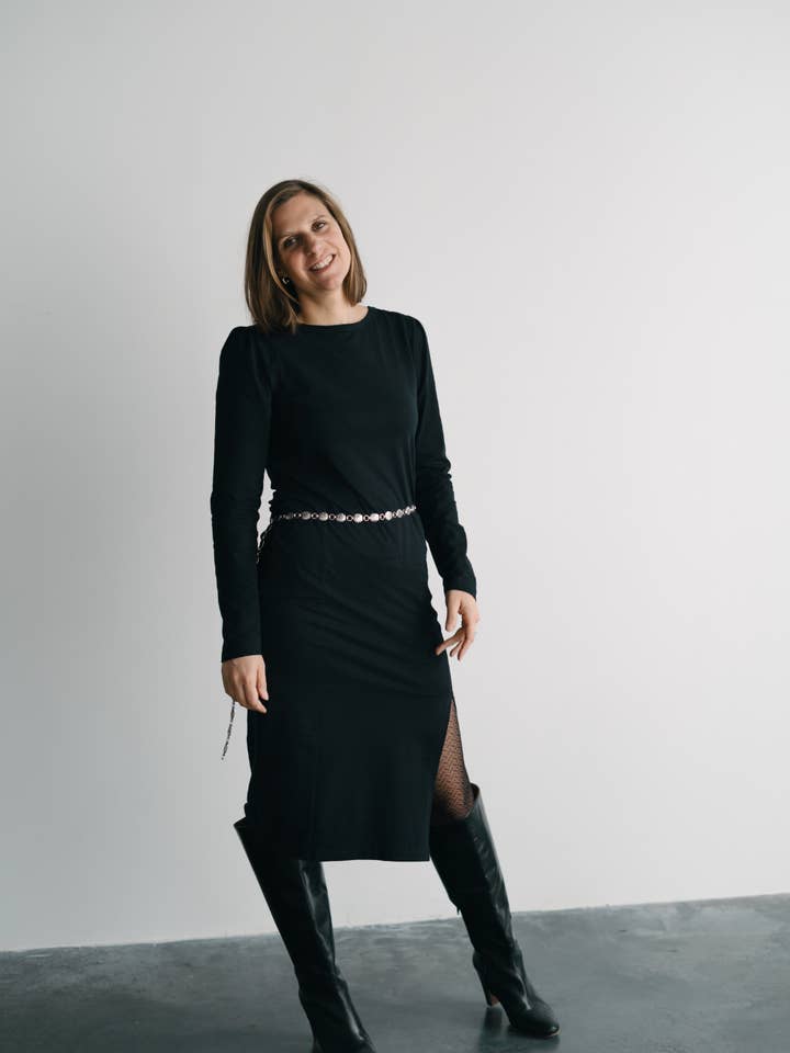 Flore - Chic black dress for Women for wholesale by Solveig