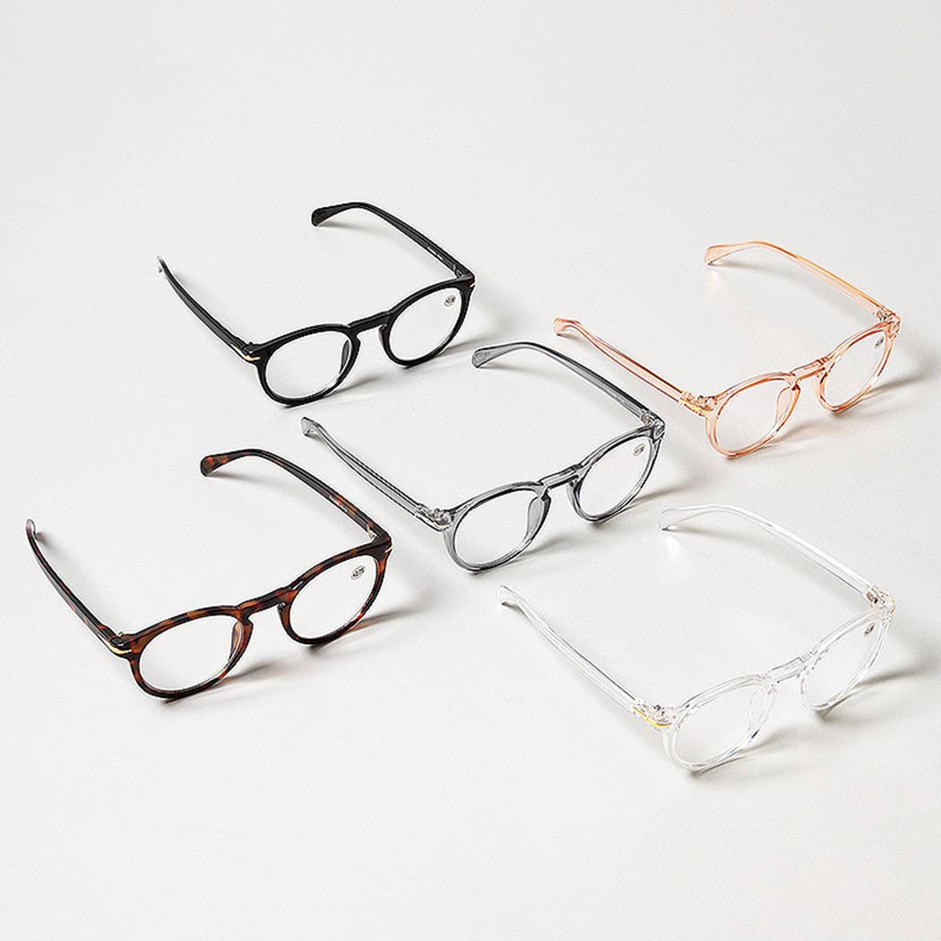 12 ASSORTEREDE FARVER Unisex runde fed ramme læsebriller for engroshandel på Faire3