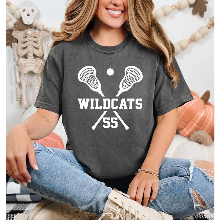 Comfort Colors, Custom Lacrosse Shirt, Lacrosse Mom Shirt for wholesale by Tee Story