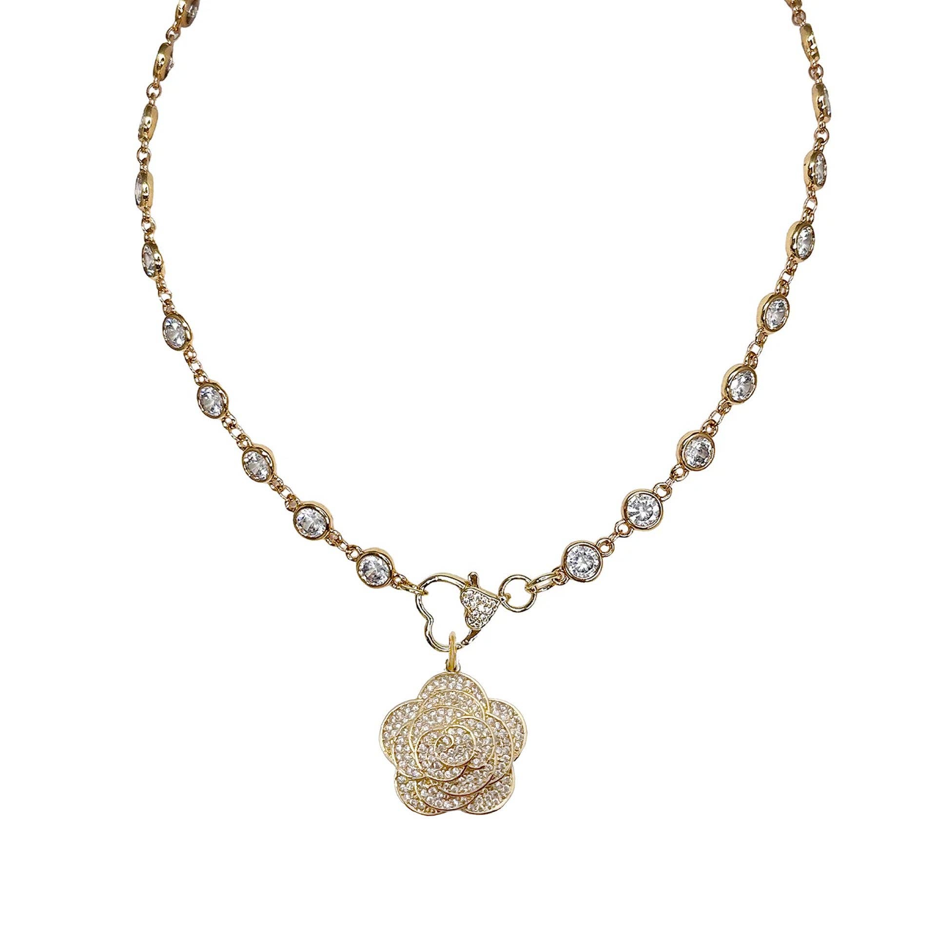 Love, Lisa – Pendente/pingente individual por atacado – Rosalia Amuleto de Rosa 3D4