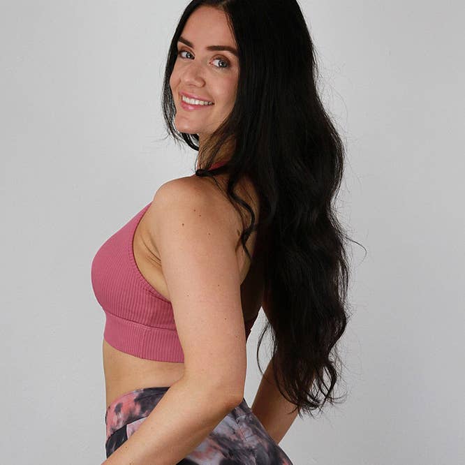 Calções Rosa Mármore de Cintura Média com Frufru no Bumbum | Roupa de Pole Dance por atacado de Rarr Designs