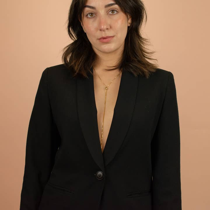 Cold Gold - Wholesale Y-Neck/Lariat Necklace - The Infinity Bolo Necklace in 14k Gold5