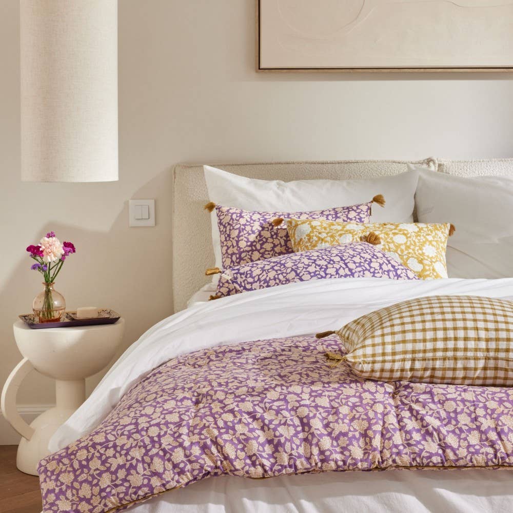 Bonheur du Jour – wholesale Quilt – Sofa Cover - Jaya Violine3