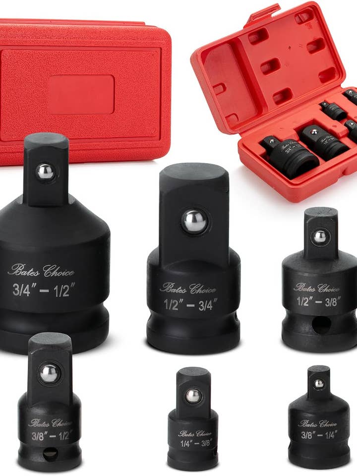 Bates- Impact Socket Adapter and Reducer Set, 6 pcs for wholesale by Bates Choice