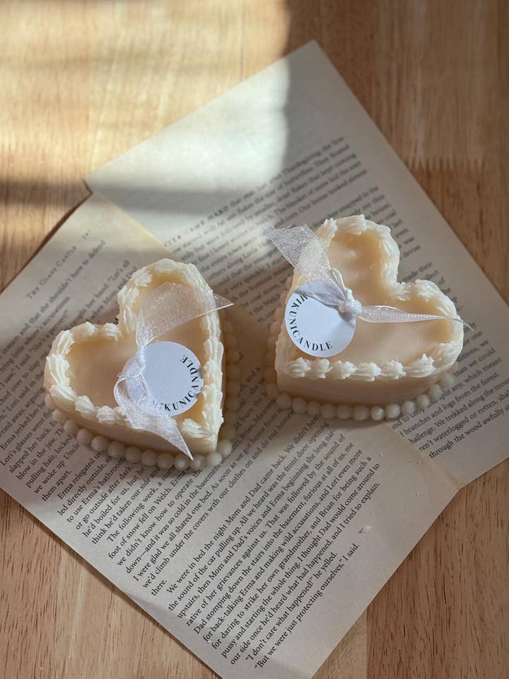 Hjärtaformad sojaljus för födelsedagar, bröllop & presenter för wholesale av MikuniCandle