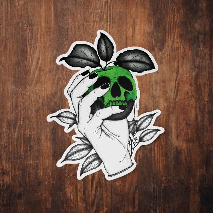 Print is Dead - Vente Autocollant - Skull Apple - Sticker vinyle2